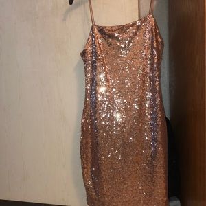 Sparkly Rose Gold dress
